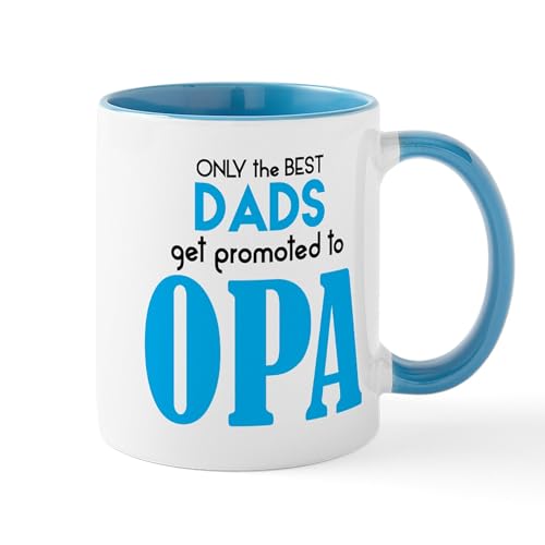 CafePress BEST DADS GET PROMOTED TO OPA Mugs 11 oz (325 ml) Ceramic Coffee Mug