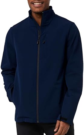 32 DEGREES Heat Mens Full Zip Jacket with Stand Up Collar XX-Large, Blue