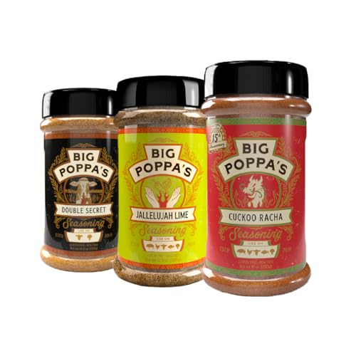 Big Poppa’s Fiery Flavor Trio BBQ Rub Set – Sweet