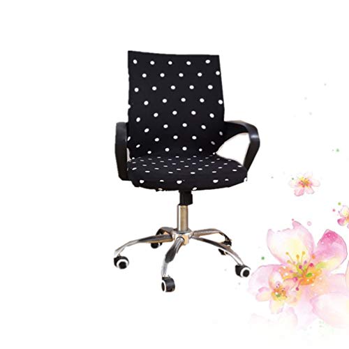 BESPORTBLE Polka Dot Capa de Cadeira de Escritório Computador Capa de Cadeira de Escritório Esticáve
