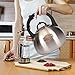 3.1 Quart Teal Whistling Tea Kettle for Stove Top, Food Grade Stainless Steel