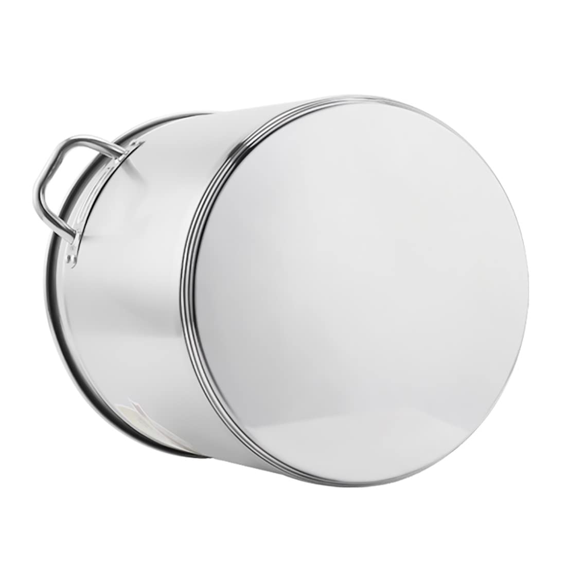 Olla de acero inoxidable, cacerola profunda para cocinar grande, no magnética, sin óxido, 16 cuartos de galón