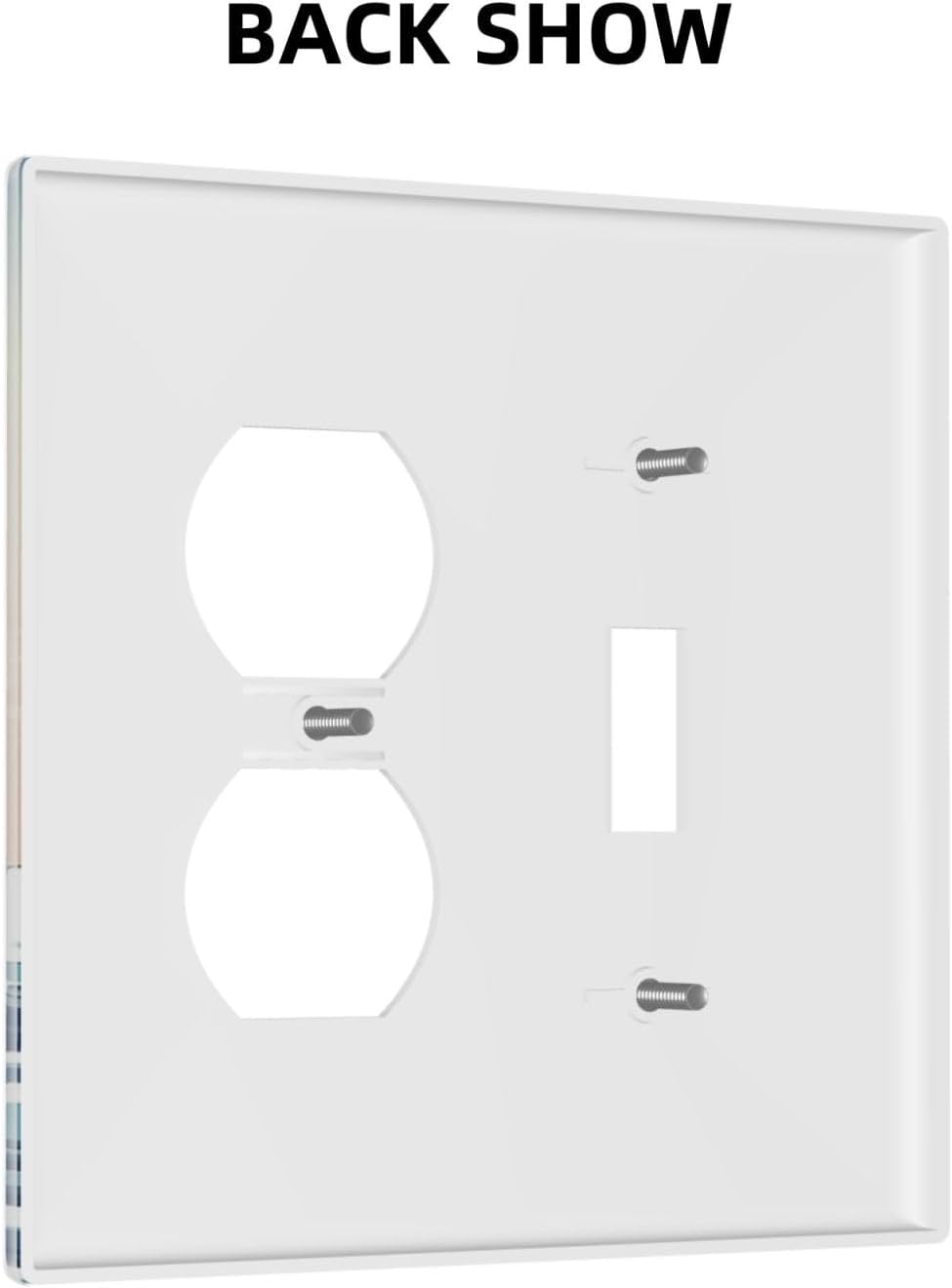 Funny Brave Cat Ocean Wave Whale Sun Lightning Wallplates 1 Toggle 1 Duplex Switch Plate Electrical GFCI Faceplate Decorative Light Switch Covers for Bathroom Kids Room Decor image 4