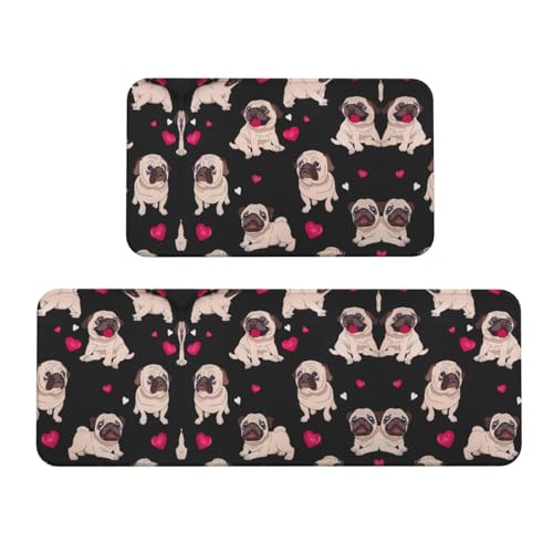 Tapis de sol antidérapants pour restaurant motif carlin, barrière saleté
