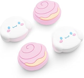 Switch2 スティックカバー Switch2 proスティクカバー 有機EL対応 Joy con対応 4枚入れ コントロール キャップ ジョイコンスティックカバー 取り付け簡単 滑り止め 親指グリップキャップ 可愛い 女 男の子 贈り物 プレゼント4PCS (NS2-ホワイト)