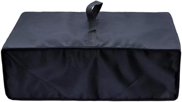 Turntable Dust Cover for Vinyl Record Player - Waterproof, Scratch-Resistant 210D Oxford Cloth Protector with Secure Fit, Black