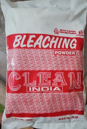 Image of Bleaching Powder 500g - Multi-Purpose Disinfectant & Cleaning Agent for Home, Bathroom, Toilet (Pack Of 2)