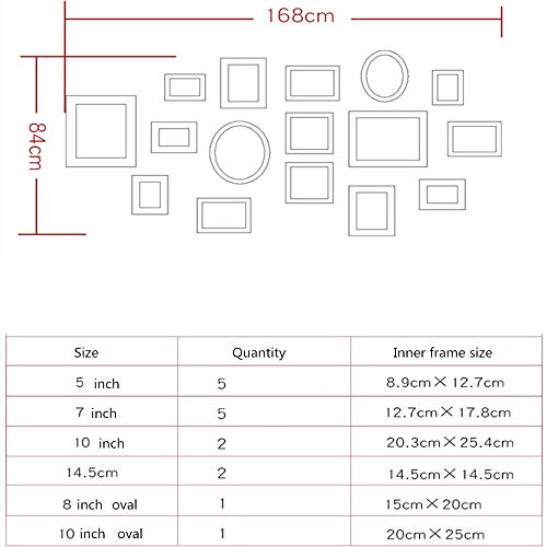 Wuxingqing Fotorahmen Wand Photo Frame Firste Kombination Wohnzimmer Schlafzimmer Retro kreative Persönlichkeit… – Bild 5