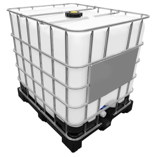 REKUBIK 1000l IBC Wassertank DN150/50 auf PE-Palette (Gebraucht/Gespült)