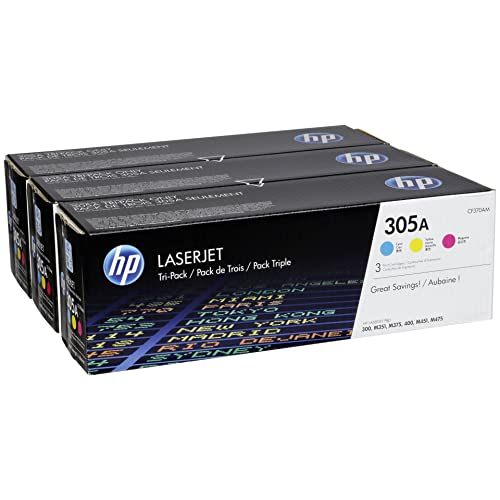 Hewlett Packard Hp 305A Originale Laserjet Cartucce Toner Ciano/Magenta/Yellow