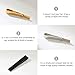SUPVOX 3 Pcs Stainless Steel Tie Clips Set Metal Necktie Bars Fashion Tie Clamps for Men Business Formal Wear, Black Silver and Gold Color Neckwear Accessories
