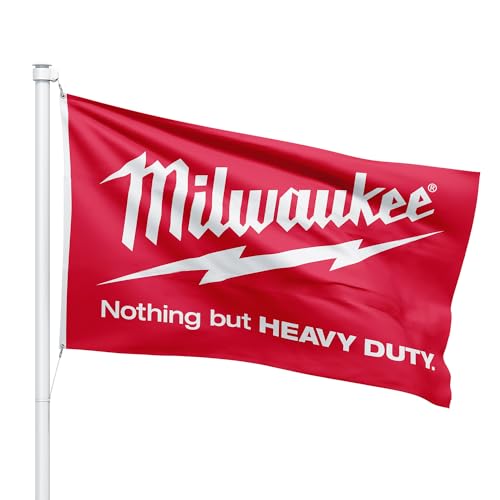 for Milwaukee Tools Flag Banner - Nothing But Heavy Duty