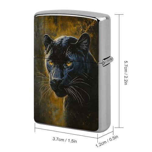 Funda para encendedor de cobre clásico Black Panther miniatura 2