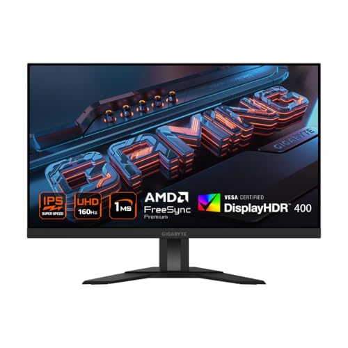 Image of GIGABYTE M27UA Gaming Monitor 27 inch SS IPS Display, 160Hz, 3840 x 2160 (UHD), 1ms MPRT, 5ms GtG Response Time, 95% DCI-P3 / 128% sRGB, VESA Display HDR400, Flicker-Free, Black