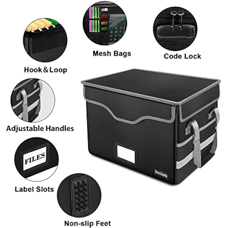DocSafe Fireproof Document Box Set with Lock
