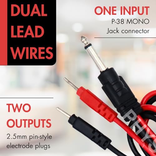 Image of Physiogears Physiotherapy Machine Accessories Tens Device Usage Therapy Wires (Tens Wire, Pack of 2)