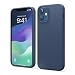 Produktbild elago Liquid Silicone Case Kompatibel mit iPhone 12 Hülle & Kompatibel mit iPhone 12 Pro Hülle (6,1"), Hochwertiges Silikon, Rundumschutz Handyhülle : 3-Layer Struktur Schutzhülle (Dunkelblau)