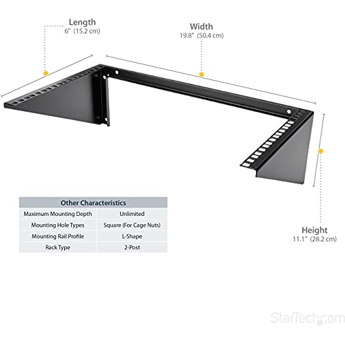 Soporte vertical para router y panel de conexiones 19in StarTech que evita caídas de red 3