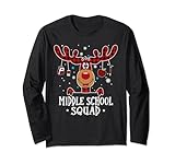 Photo Gallery middle school squad plaid renna babbo natale insegnante natale maglia a manica Photo Gallery middle school squad plaid renna babbo natale insegnante natale maglia a manica