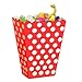 Ruby Red Dots Treat Boxes (Pack of 8) - Elegant Paper Party Favor Containers - Perfect For Celebrations & Gifts