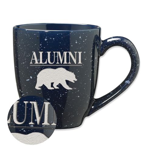Rico Industries NCAA Cal Berkeley Golden Bears Alumni 16 oz Team Color Laser Engraved Speckled Ceramic Coffee Mug