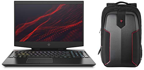Image of HP Omen 15-dh0137TX Gaming Laptop (9th Gen i7-9750H /16GB /1TB HDD + 512GB SSD /Win 10 /6GB NVIDIA RTX 2060 Graphics) & Omen Gaming Backpack