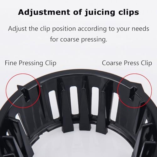 Spremiagrumi a freddo, spremiagrumi a masticazione lenta con grande scivolo di alimentazione, 200 W facile da pulire spremiagrumi per frutta e verdura