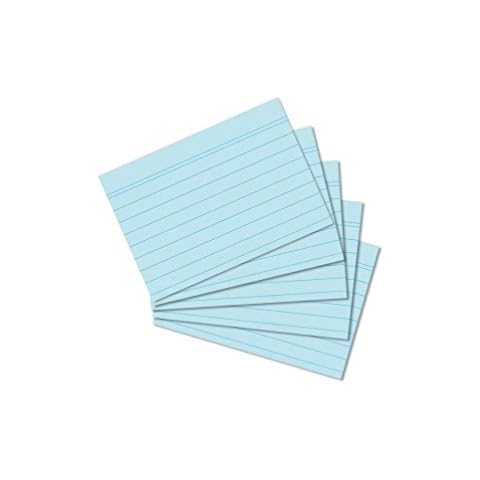 Herlitz A8 Blue Index Cards for Organising Cover