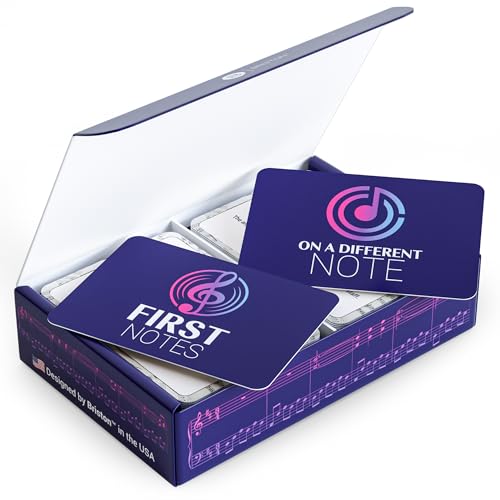 Briston Musicians Combo Beginner & Intermediate 140 Flashcards - First Notes & On a Different Note Pack - Band Kids & Music Education - Teacher or Home Study Learning Tool for Students of The Arts