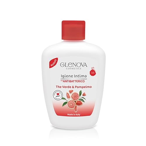 Glenova Jabón Higiene íntima con antibacteriano The Verde y pomelo pH 3.5, 300 ml