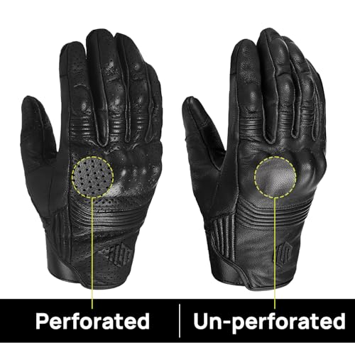 ILM Goatskin Leather Motorcycle Gloves