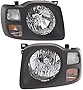 Garage-Pro Headlight Assembly Compatible with 2002-2004 Nissan Xterra, Set of 2, Driver and Passenger Side