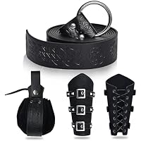 JDFAIJEAL Juego de accesorios de caballero medieval para hombres