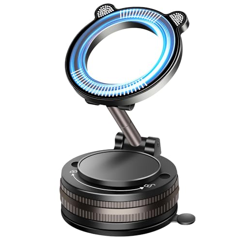 スマホホルダー 車 マグネット スマホスタンド 【360°調整可能 真空吸着式 超強力N55磁石】 車載スマホホルダー 車載ホルダー 携帯スタンド mag-safe車載ホルダー 携帯ホルダー次 世代高い安定性 片手操作 車用品 合金素材 iPhone16/iphone8/Sony/Samsung/HUAWEI/Google/iPhone&Android多機種と多車種が対応のサムネイル