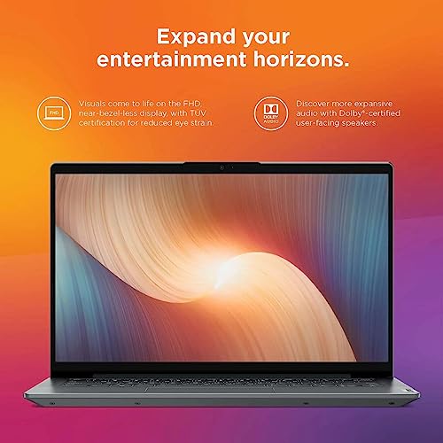Image of Lenovo IdeaPad 5 Laptop, 14.0 inch FHD Touchs Display, AMD Ryzen 7 5700U Processor, 8GB RAM, 512GB SSD, Backlit Keyboard, WiFi 6, Windows 11 Home, Grey with TGY Accessories