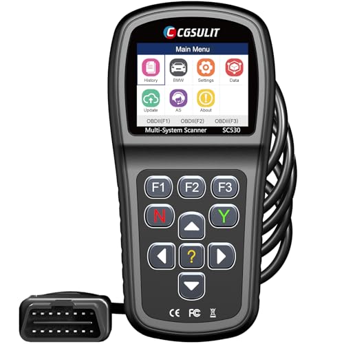 CGSULIT SC530 for BMW 2024 Advanced Version, Full System Diagnosis with Bi-Directional Test 20+ Special Functions, Include Battery Registration, ABS Bleeding, SRS EPB Oil Light Injector Reset Service -  SC530-BMW-Upgraded