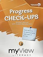 myView Literacy Progress Check-ups 1 - Teacher's Manual with Student Reproducibles 0328990183 Book Cover