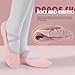 Imagen de Zapatillas Danza Niñas Antideslizantes Calzado Ballet Respirable Lona Zapatos Bailarinas Cómodo Suela Partida Zapato Gimnasia Rosa 33