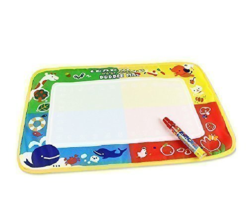 Rangebow Aqua eau Mat 45 x 29cm apprentissage Doodle eau magique peinture stylo de dessin enfants - animaux