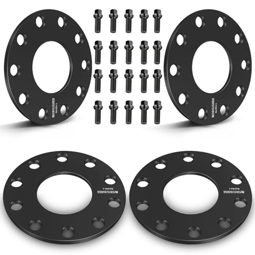 ECCPP 4PCS 7mm hubcentric Wheel Spacers 5 Lug 5x130mm to 5X130mm fits for Porsche 911 for Boxster for Cayenne for Porsche Panamera for Cayman Wheel spacers with 14x1.5 Studs