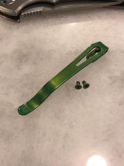 Generic Green Titanium Deep Pocket Clip for ZT0450/ZT0450CF Zero Tolerance Knife