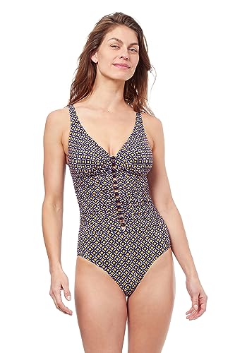Maillot de bain une pièce Profile by Gottex Let It Be bonnet D avec col V plongeant