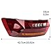 Left Outer LED Tail Light Assembly Compatible With VW Volkswagen Jetta 2019 Rear Brake Stop Lamp Driver Side 17A945095A VW2804128