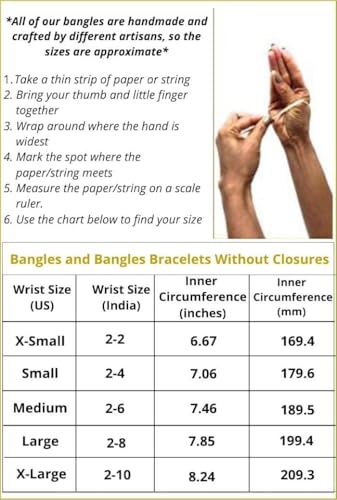 Efulgenz Indian Oxidized Bracelet Bangle Set for Women Boho Bangles Oxidized Wedding Jewelry Antique Bangle Set Crystal Hinge Openable Bangle Bracelet Fashion Statement Jewelry for Women (2 Pcs)3