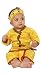 FOCIL Festival Season Special Bollywood Style Yellow Krishna Dhoti Kurta Dress for Kids (Pack of 4-Basuri,Mor Pankh mukut,Bandhni Patka & Dhoti Kurta)
