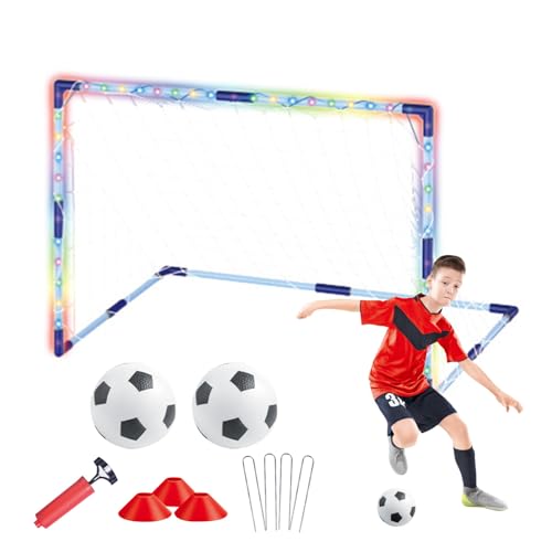 Porterías De Fútbol Infantil para Jardín - Red Plegable para Niños - Equipo Deportivo Pop-Up Pequeño Y Portátil para Niños Y Niñas En Jardín Interior Campo Y Playa