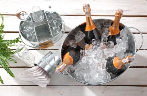 HENDI Partyeimer, Eisbehälter, Weinkühler, Geschirrspülmaschinengeeignet, 400x330x(H)220mm