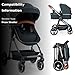 INFANS 2 in 1 High Landscape Convertible Baby Stroller, Newborn Reversible Bassinet...