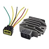Spannung: 12V, Spannungsregler Gleichrichter / Fit für -YAMAHA YFM250 YFM350 YFM400 YFM450 YFM600 S-U-Z-U-K-I RMX450 H-ON-D-A TRX250 TRX400EX / SH640E-11 Motorradregler Gleichrichter ( Color : Regulator with Plug )