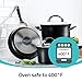 Circulon - 87526 Circulon Symmetry Hard Anodized Aluminum Nonstick Cookware Set, 10-Piece Set, Black